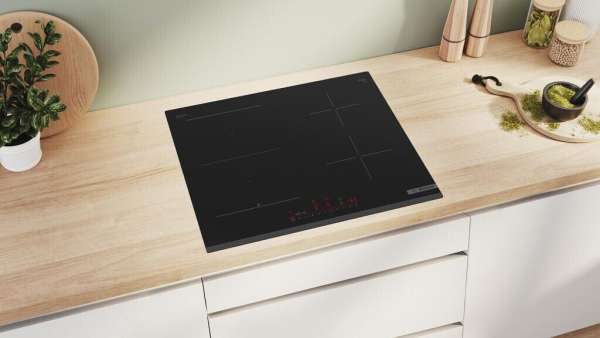 BOSCH PVS63KHC1E Serie 6 Induktionskochfeld 60 cm Schwarz, Rahmenlos aufliegend