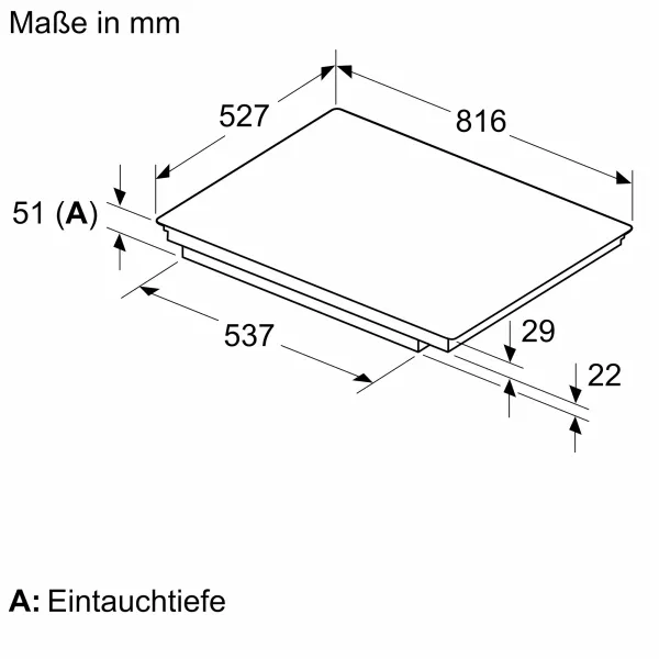 BOSCH PVW890HC1E Serie 6, Induktionskochfeld, 80 cm, Mit Rahmen aufliegend
