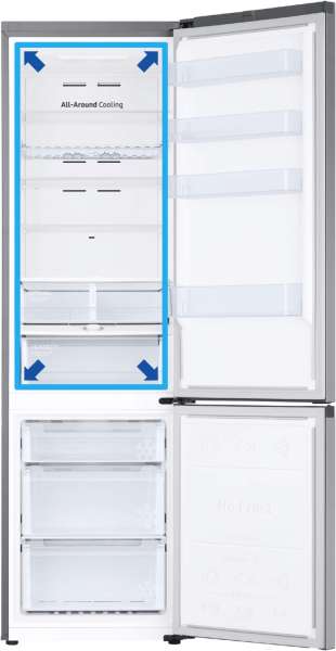 Samsung RL38T672ESA/EG Kühl-/Gefrierkombination edelstahl look / E