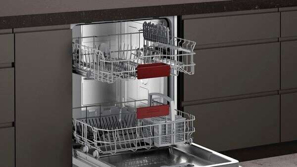 Neff S155HTX15E N50 Vollintegrierbarer Einbau-Geschirrspüler, 60cm breit, 12 Maßgedecke, Glasschutz, AquaStop, Home Connect
