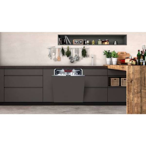 Neff S157ECX21E N70 Vollintegrierter Geschirrspüler, 60cm breit, 14 Maßgedecke, DosierAssistent, TimeLight, AquaStop