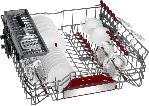 NEFF S297EB802E N 70 Geschirrspüler vollintegrierbar 60 cm XXL, VarioScharnier für besondere Einbausituationen