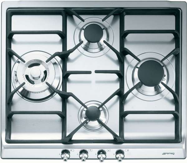 Smeg SDR60XG3 Edelstahl Gaskochfeld autark