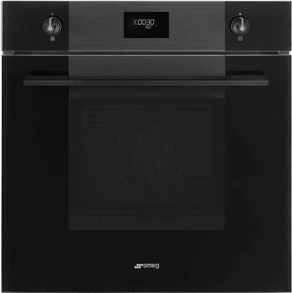 SMEG SFP6101TVNO Einbaubackofen Pyrolyse, 60 cm, Schwarzglasfront