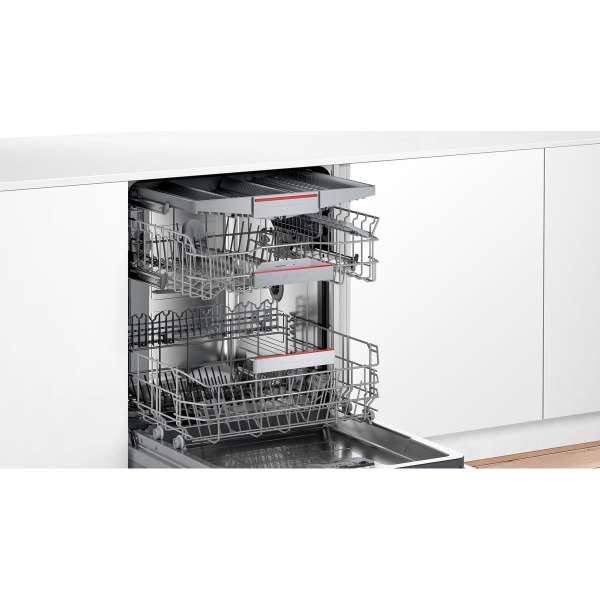Bosch SMV6ZCX00E Vollintegrierter Geschirrspüler, 60cm breit, 14 Maßgedecke, PerfectDry, Silence Plus, Home Connect