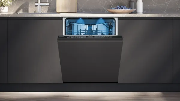 Siemens SN95EX22CE iQ500, Vollintegrierter Geschirrspüler, 60 cm, varioScharnier für besondere Einbausituationen