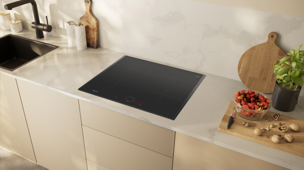 NEFF T56AHF1C0 N 70 Induktionskochfeld, Twist Touch®, Bräter Zone, Mit Rahmen aufliegend, Anthracite Grey, 60 cm