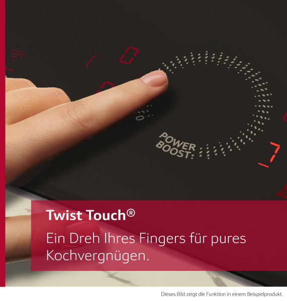 NEFF T56AHF1C0 N 70 Induktionskochfeld, Twist Touch®, Bräter Zone, Mit Rahmen aufliegend, Anthracite Grey, 60 cm