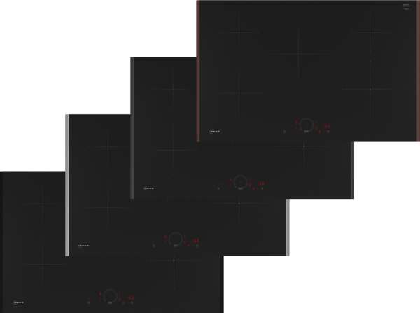 NEFF T58YHV4C0 N 70 Induktionskochfeld, Twist Touch®, Mit Rahmen aufliegend, Flex Design, 80 cm