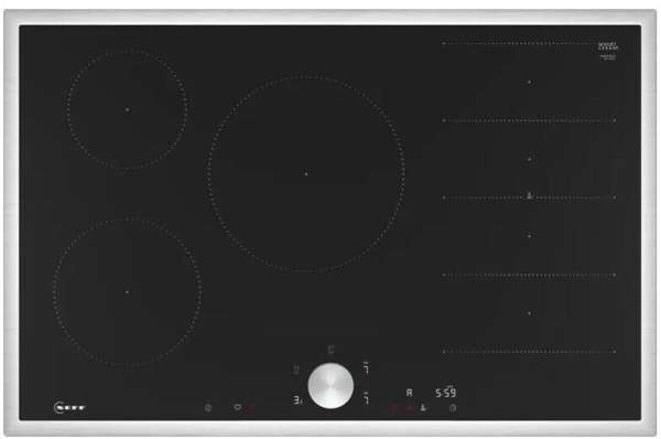 NEFF T68STV4L0 N 90 Induktionskochfeld 80 cm Schwarz, Mit Rahmen aufliegend