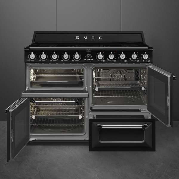 Smeg TR4110IBL2 Standherd mit Induktion 110 cm im Victoria Design