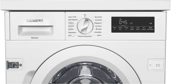 Siemens WI14W443 iQ700 Einbau-Waschmaschine 8 kg 1400 U/min.