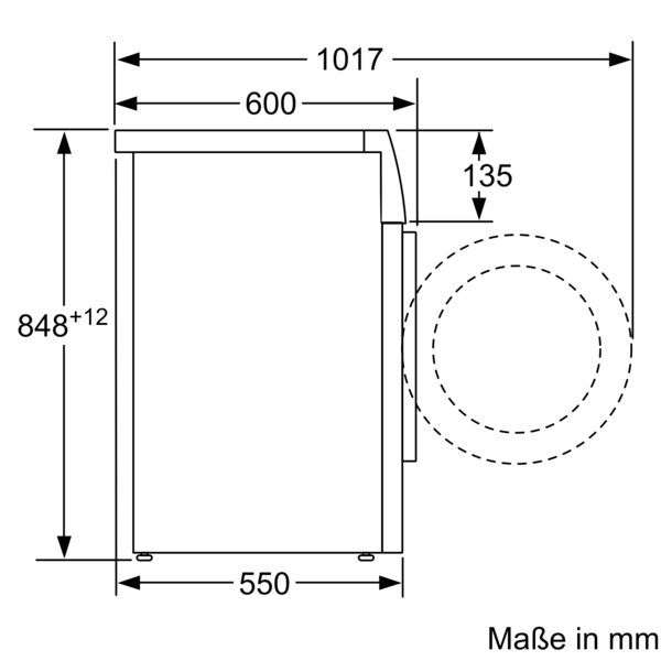 Siemens WM14N297 Stand-Waschmaschine-Frontlader weiß / B