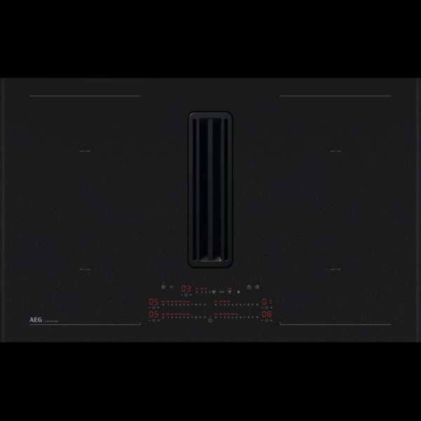 AEG XCD6847AS Autarkes Kochfeld mit integriertem Dunstabzug, SaphirMatt®, Muldenlüfter, Umluft, 83cm