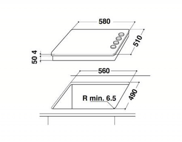 WhirlpoolAKM 609 IX Kochfeld Glaskeramik 60 cm