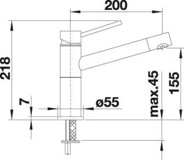 BLANCO 515325 ALTA Compact Messing zweifarbig, Seidengrau/Chrom, Hochdruck