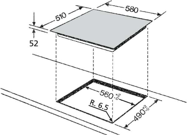 BAUKNECHT ESIF 6640 IN Induktionskochfeld / Glaskeramik Induktion / Edelstahlrahmen / 60 cm / 4 Zonen