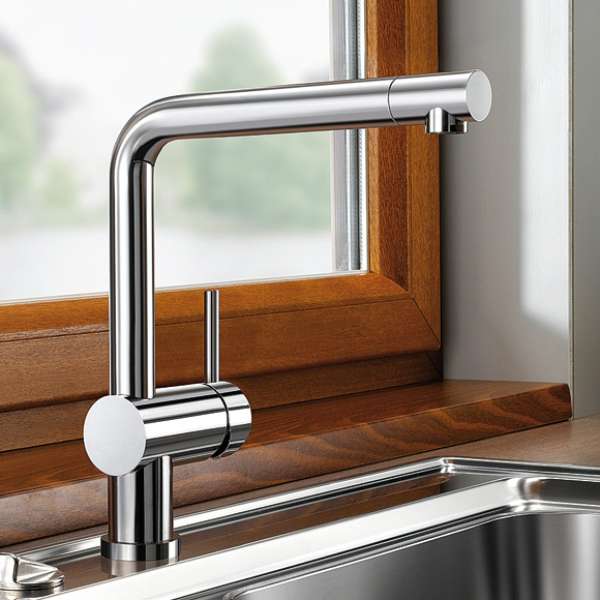 BLANCO 514277 LINUS-F Vorfenster-Armatur Chrom Niederdruck