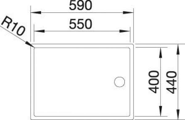 BLANCO 521563 CLARON 550-T-IF, Edelstahl Seidenglanz