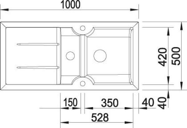 BLANCO 516003 IDESSA 6 S Keramik jasmin, mit Ablauffernbedienung reversibel