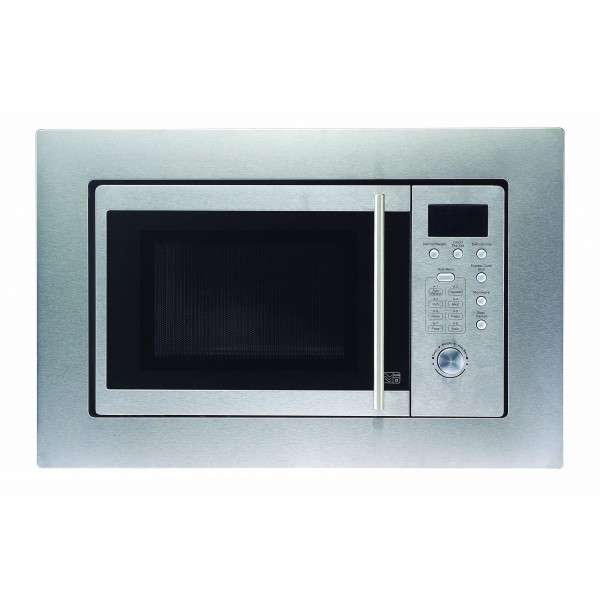 PKM MW800.8-20G-EB Einbau-Mikrowelle Edelstahl 20 Liter incl. Einbaurahmen 800 Watt mit Grill 1000 Watt