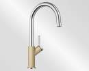 BLANCO 520977 CARENA Messing SILGRANIT®-Look Zweifarbig Champagner Chrom Hochdruck