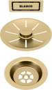 BLANCO 203476 Ab- u. Überlaufset satin gold für Einzelbecken PVD satin gold