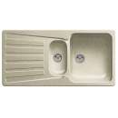 Blanco 510489 Nova 6 S Küchenspüle mit Ablaufgarnitur, Sandfarbig