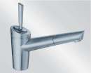 Blanco 511169 COMET-S, Messing galvanisch, Edelstahl-Optik, Hochdruck