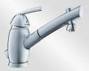Blanco 512551 MIRA-S, Messing galvanisch, Edelstahl finish, Hochdruck