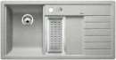Blanco 514261 TRISONA 6 S, SILGRANIT bis 10-2008, steingrau, mit Ablauffernbedienung, mit Zubehör, Becken links, 600 mm Untermaß