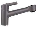 BLANCO 518787 ELIPSO-S II, Messing SILGRANIT-Look, felsgrau, Niederdruck