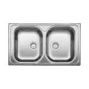 BLANCO 520433 TIPO 8 Compact Spüle Edelstahl Bürstfinish