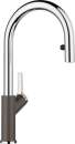 BLANCO 521378 CARENA-S Vario, Messing SILGRANIT-Look zweifarbig, cafe/chrom, Hochdruck
