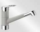 BLANCO 523250 NOTIS Messing SILGRANIT-Look zweifarbig, perlgrau/chrom, Hochdruck