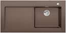 BLANCO 523655 MODEX-M 60 SILGRANIT, cafe, mit Ablauffernbedienung, mit Zubehör, Becken rechts, 60 cm Untermaß