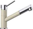 BLANCO 525046 KANO-S, Messing SILGRANIT-Look zweifarbig, champagner/chrom, Hochdruck