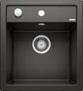 BLANCO 525869 DALAGO 45, SILGRANIT, schwarz, mit Ablauffernbedienung, keine Beckenlage, 450 mm Untermaß
