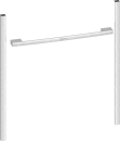 NEFF Z9060MY0 Flex Design Kit 60 cm Metallic silver, für einen einzelnen Backofen & für einen Kompaktbackofen und -Schublade (Wärme-, Zubehör-, Vakuumier-)